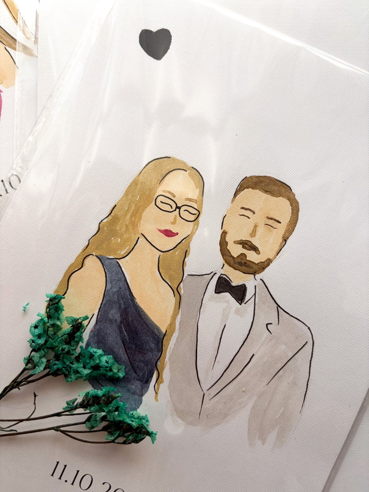 Live painting na weselu — portret 12