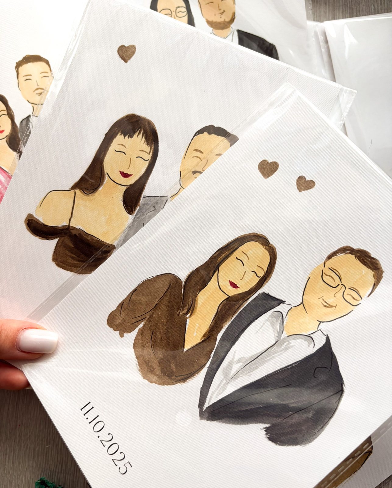 Live painting na weselu — portret 13