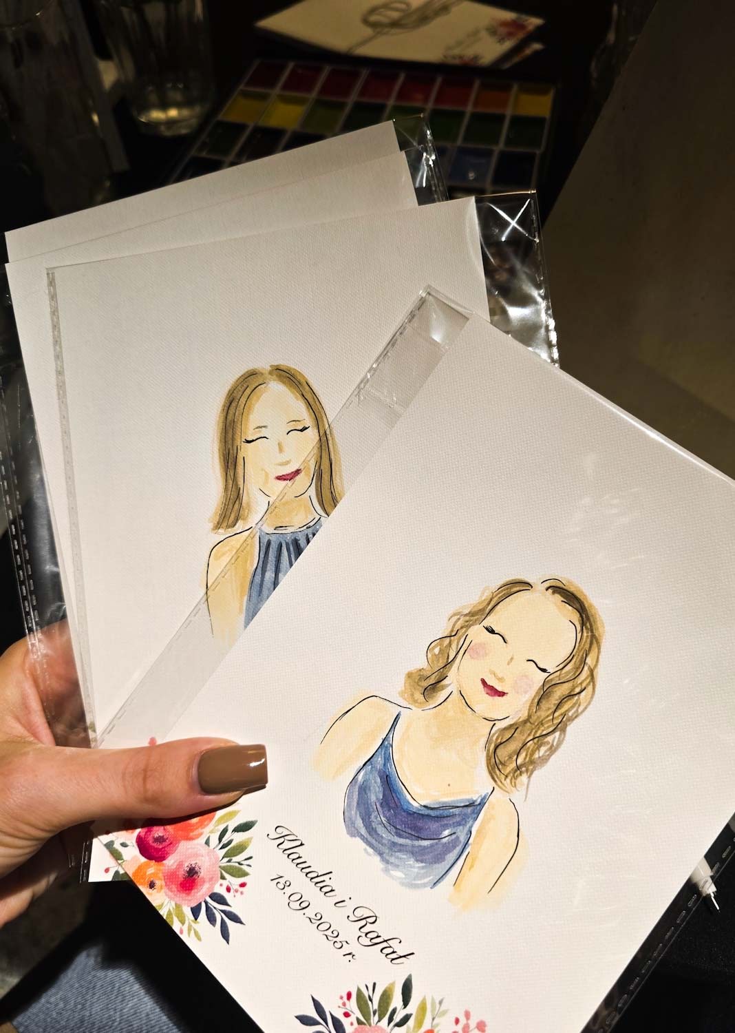 Live painting na weselu — portret 14